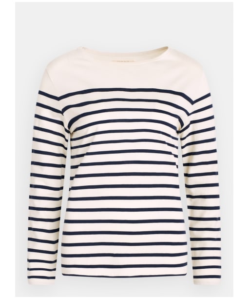 Women’s Seasalt Sailor Shirt - Falmouth Breton Chalk Midnight