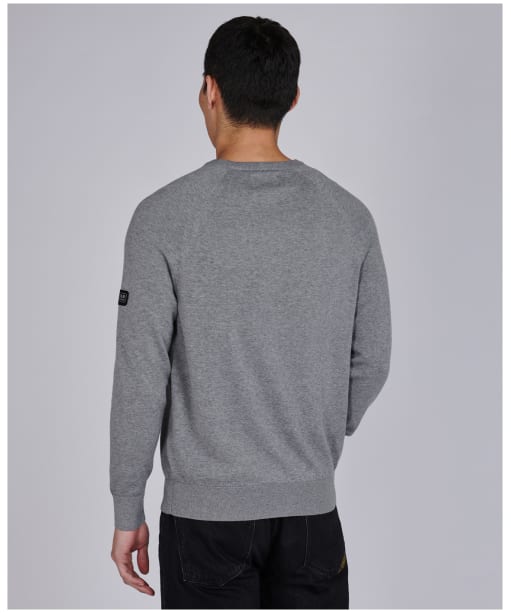 Men’s Barbour International Cotton Crew Neck Sweater - Anthracite Marl