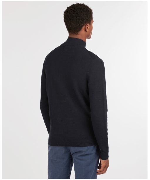 Men’s Barbour Abhainn Zip Thru Sweater - Navy