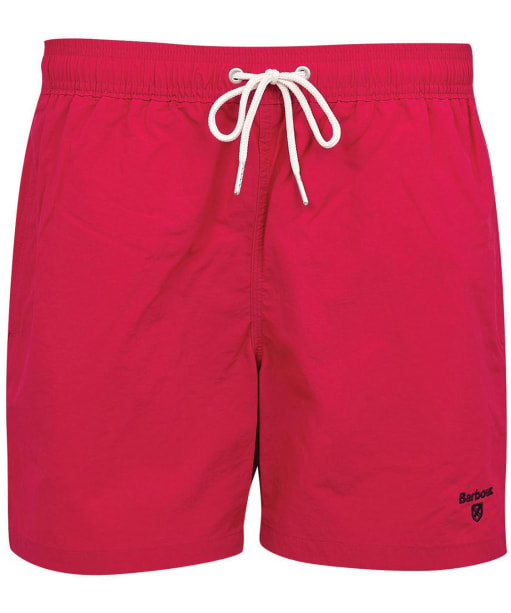Men's Barbour Essential Logo 5” Swim Shorts - Raspberry