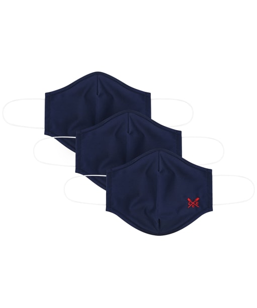 Crew Clothing 3 Pack Face Coverings - Navy