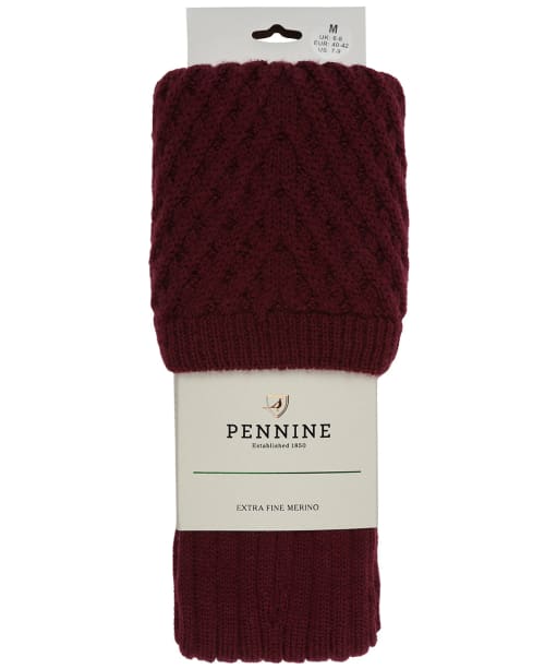 Pennine Chelsea Socks - Burgundy