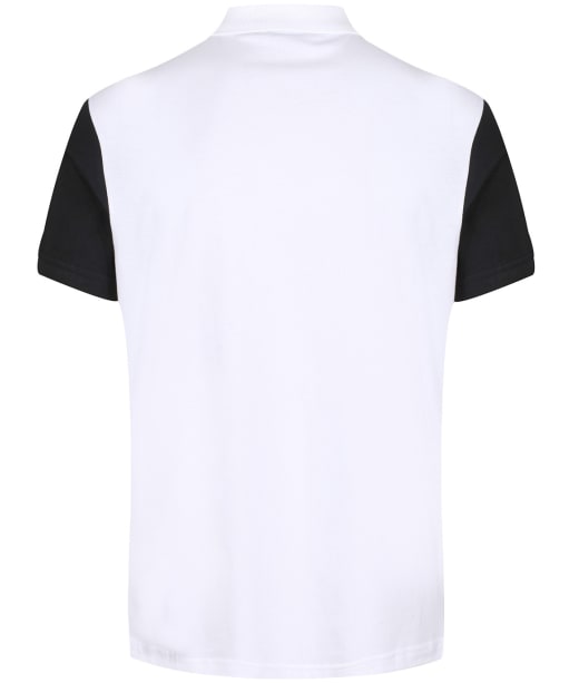 Men's Barbour Crest Contrast Polo Shirt - White