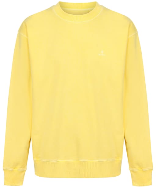 Men’s GANT Sunfaded Crew Neck Sweater - Brimstone Yellow