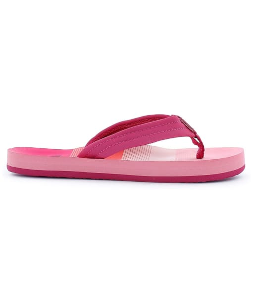 Girl's Reef Little Ahi Flip Flops - Kids - Pink Stripe