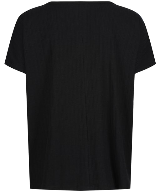 Women’s Tentree Ribbed Scoop Neck T-Shirt - Meteorite Black
