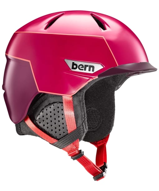 Bern Weston Peak Helmet - Satin Cranberry Pink