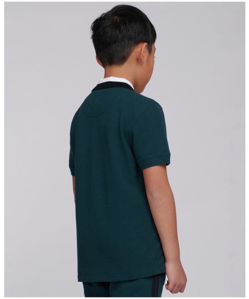 Boy’s Barbour International Ampere Polo Shirt - Benzine Green