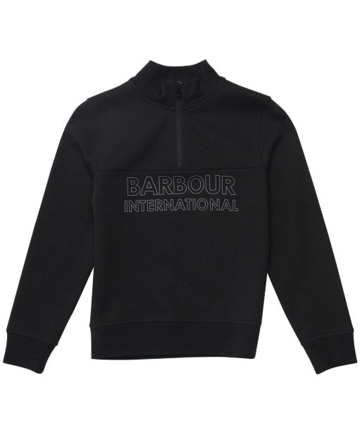 Boy’s Barbour International Halt Half Zip Sweat - Black