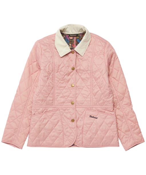 Girl's Barbour Printed Summer Liddesdale Quilted Jacket – 6-9yrs - PINK/FUCHS SECR