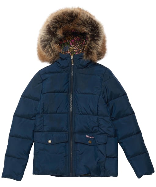 Girl's Barbour Bayside Quilted Jacket - Navy