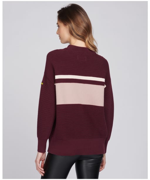 Women’s Barbour International Chicane Sweater - Merlot