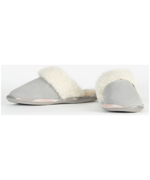 Women's Barbour Lydia Suede Mule Slippers - NEW GREY SUEDE