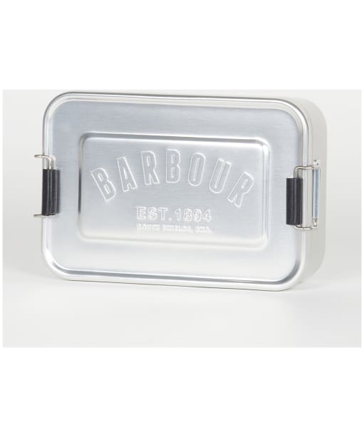Barbour Aluminium Lunch Tin - Matte Silver