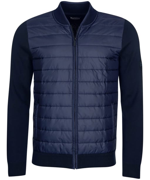 Men s Barbour International Baffle Zip Through Knit