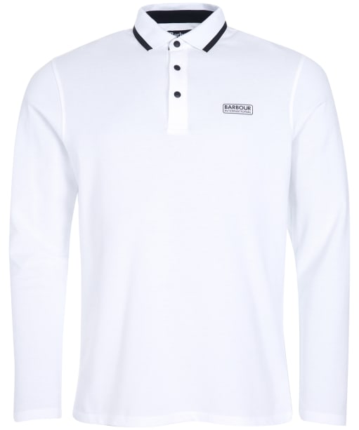 Men’s Barbour International Axle Long Sleeve Polo Shirt - White