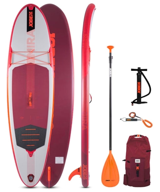 Jobe Mira 10.0 Inflatable Paddle Board Package - Red