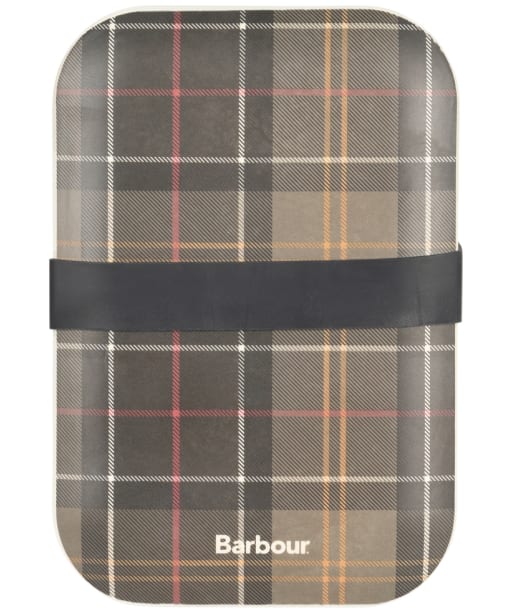 Barbour Bamboo Lunch Box & Cutlery Set - Classic Tartan