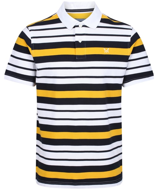 Men’s Crew Clothing Helston Stripe Polo Shirt - Dark Navy