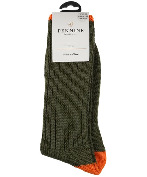 Pennine Byron Boot Socks - Olive Spice