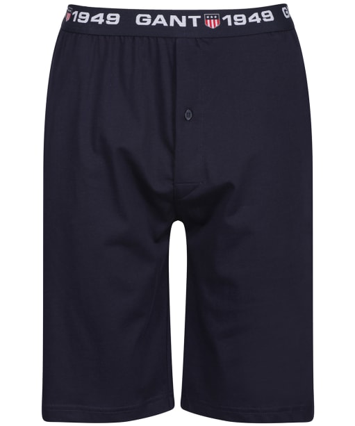 Men’s GANT Retro Shield Jersey Shorts - Evening Blue