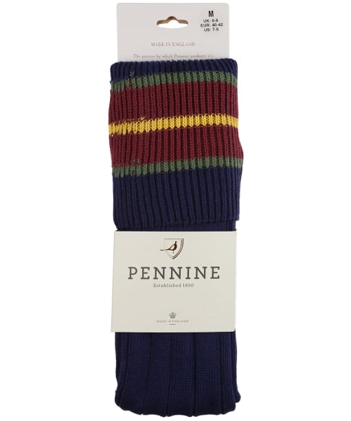 Pennine Nelson Cotton Socks - Marine