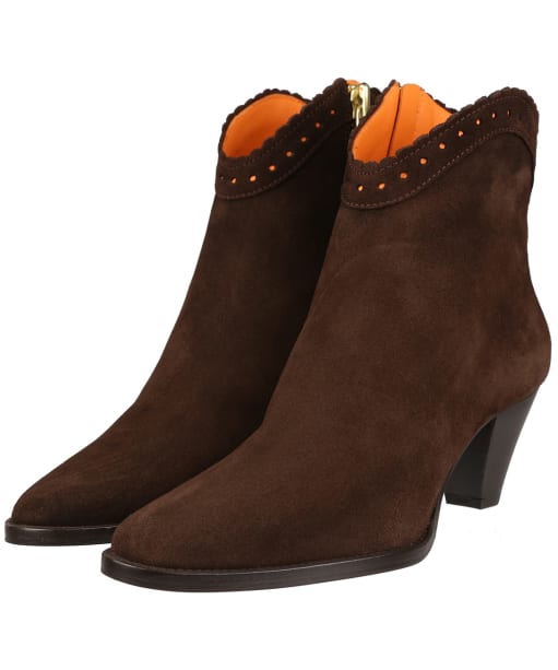 Chocolate brown deals suede ankle boots