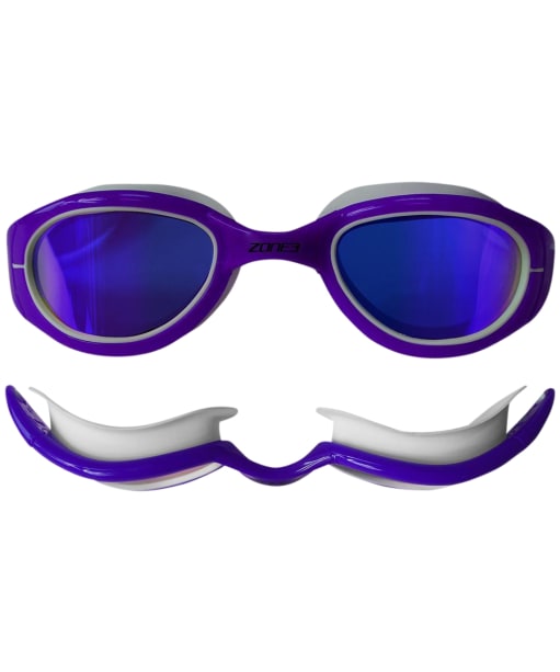 Zone3 Attack Polarized Swim Polarised Goggles - Purple / White
