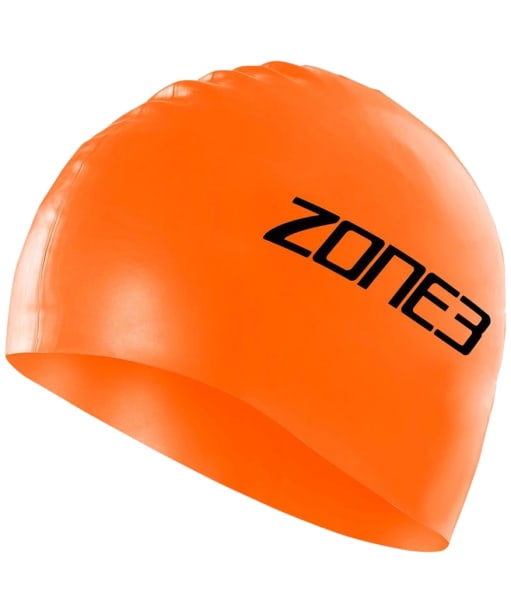 Zone3 Silicone Swim Cap - 48G - Neon Orange