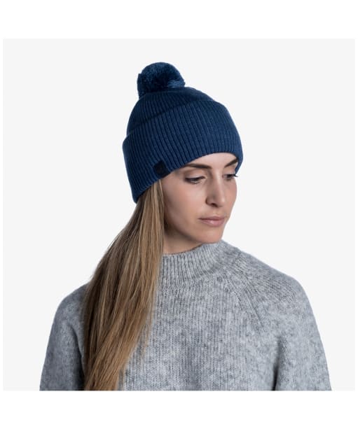 Buff Merino Midweight Wool Tim Beanie - Denim