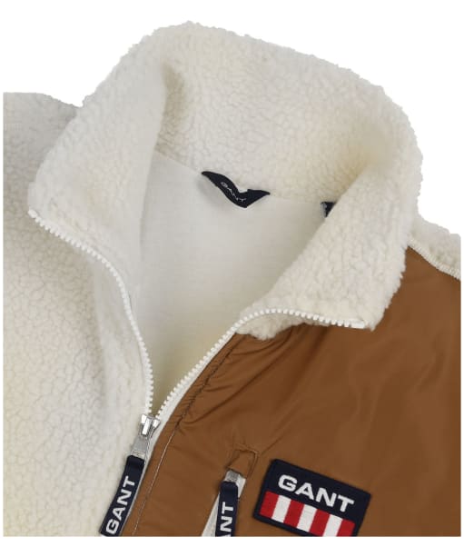 Women’s GANT Retro Logo Fleece Jacket - Off White