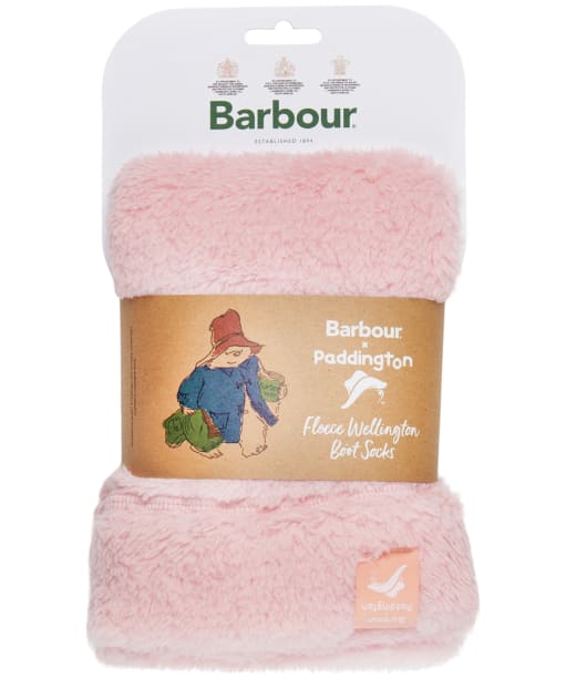 Barbour Fleece Wellington Boot Socks - Pink
