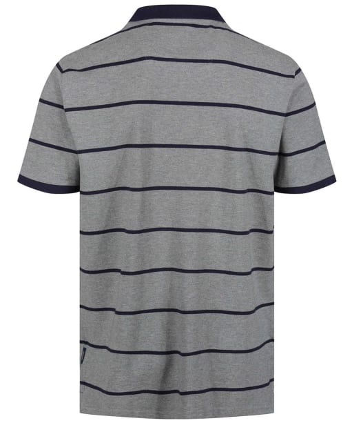 Men’s Joules Filbert Polo Shirt - Grey/Navy Stripe