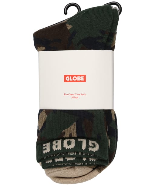 Globe Eco Camo Crew Socks – 3 Pack - Camo