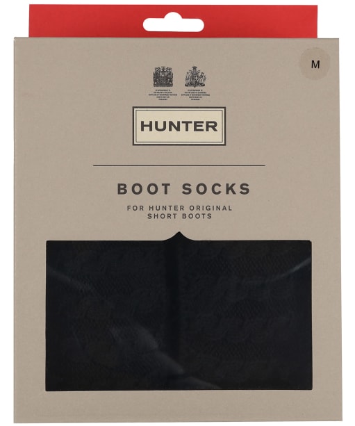 Hunter Recycled Mini Cable Boot Socks – Short - Black