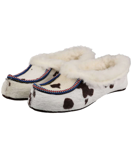 Women’s Penelope Chilvers Polar Pony Slippers - White / Brown