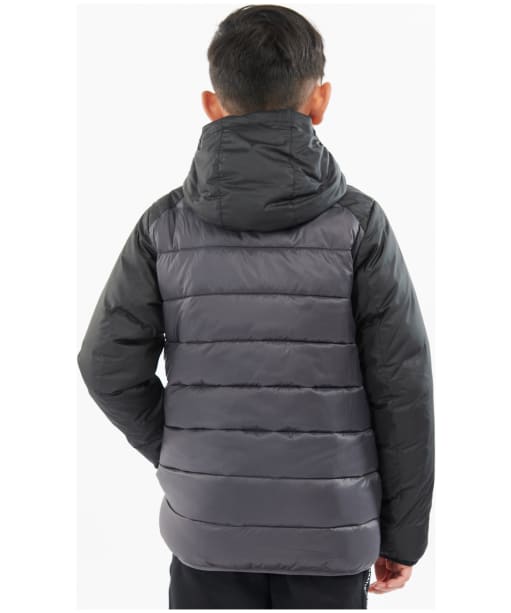 Boys Hooded Dulwich Quilt                     - Black