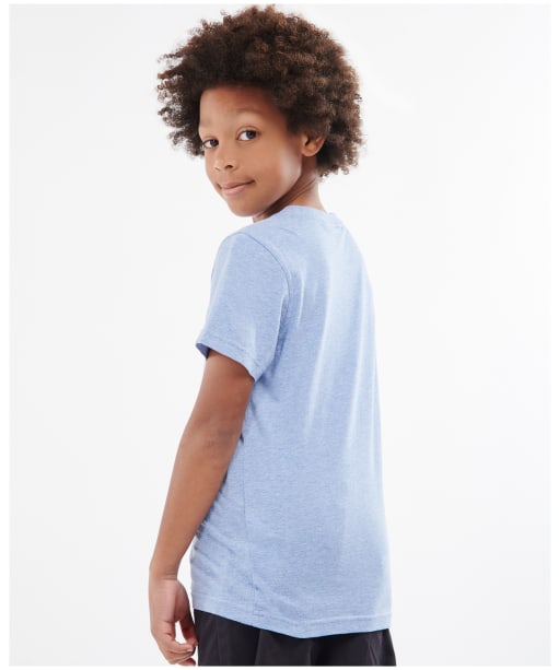 Boy's Barbour Logo Tee, 6-9yrs - Chambray