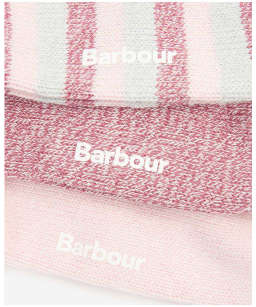 Women's Barbour Stripe Sock Set - DEWBERRY PINK ST