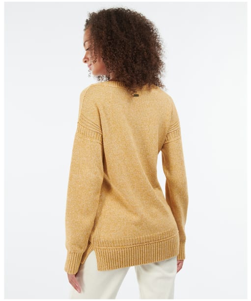 Women's Barbour Sailboat Knit Sweater - Mustard