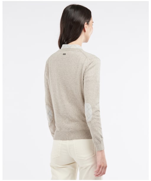 Women's Barbour Bredon Knit Sweater - Pale Grey Marl