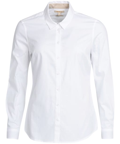 Women's Barbour Derwent Shirt - WHITE/SILVER BIR