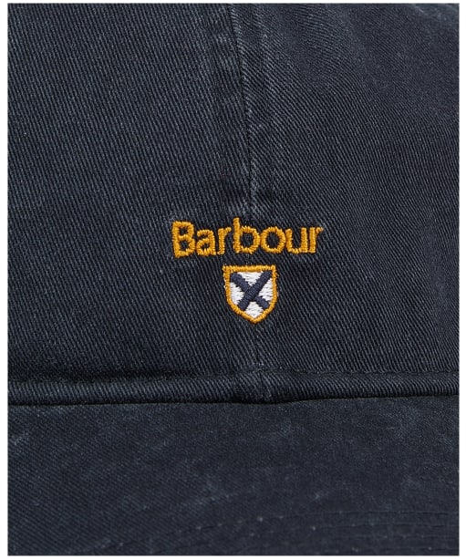 Men's Barbour Tartan Crest Sports Cap - Navy