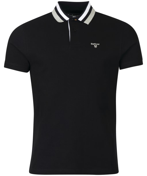 Men's Barbour Hawkeswater Tipped Polo Shirt - Black