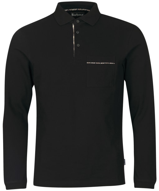 Men’s Barbour Evin L/S Polo Shirt - Black