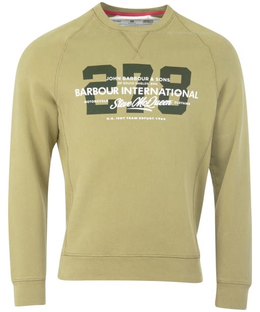 Men's Barbour International Smq Marshall Sweat - Military Olive