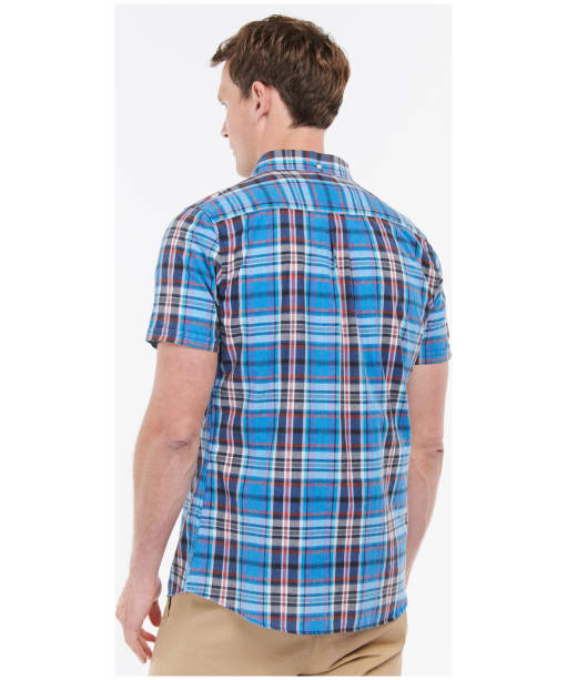 Men's Barbour Abney S/S Tailored Shirt - Bright Blue