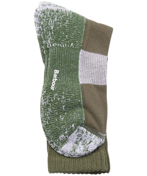 Men's Barbour Lowland Coolmax Hiker Sock  - Green