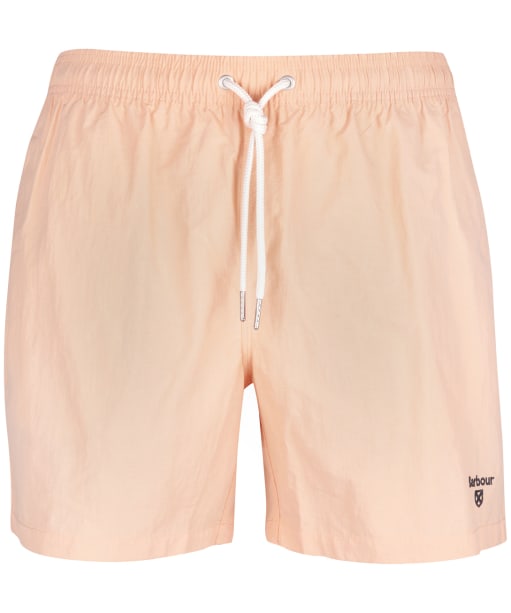 Men's Barbour Essential Logo 5” Swim Shorts - CORAL SANDS