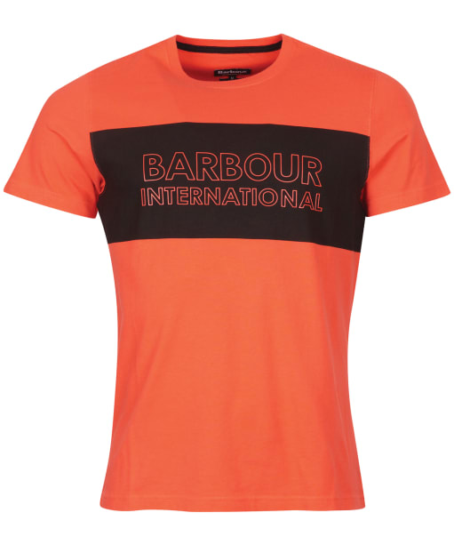 Men’s Barbour International Panel Logo Tee - INTENSE ORANGE/B